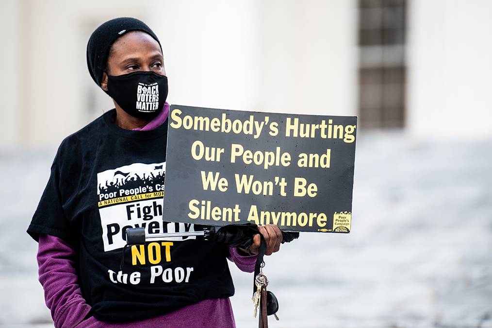 Rally to support voting rights at Alabama State Capitol