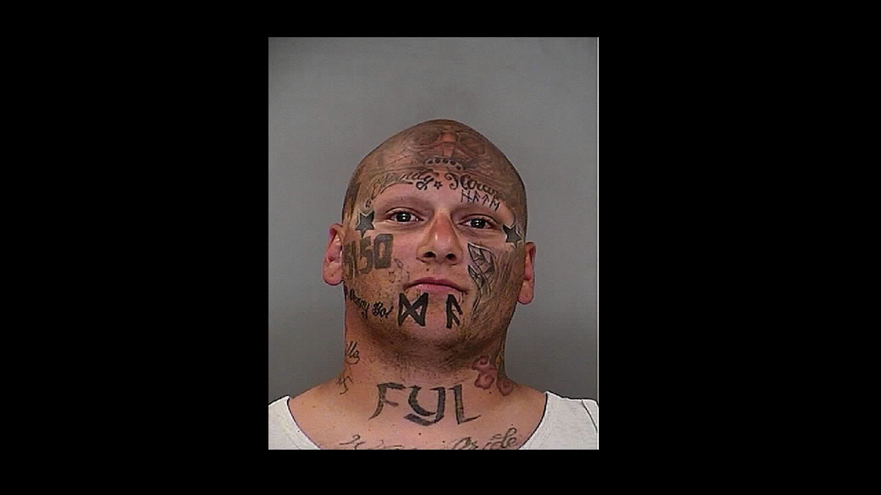 skinhead face tattoos