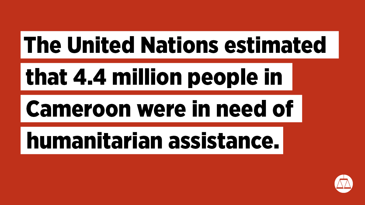 Cameroon is in the midst of serious human rights abuses. Version 1