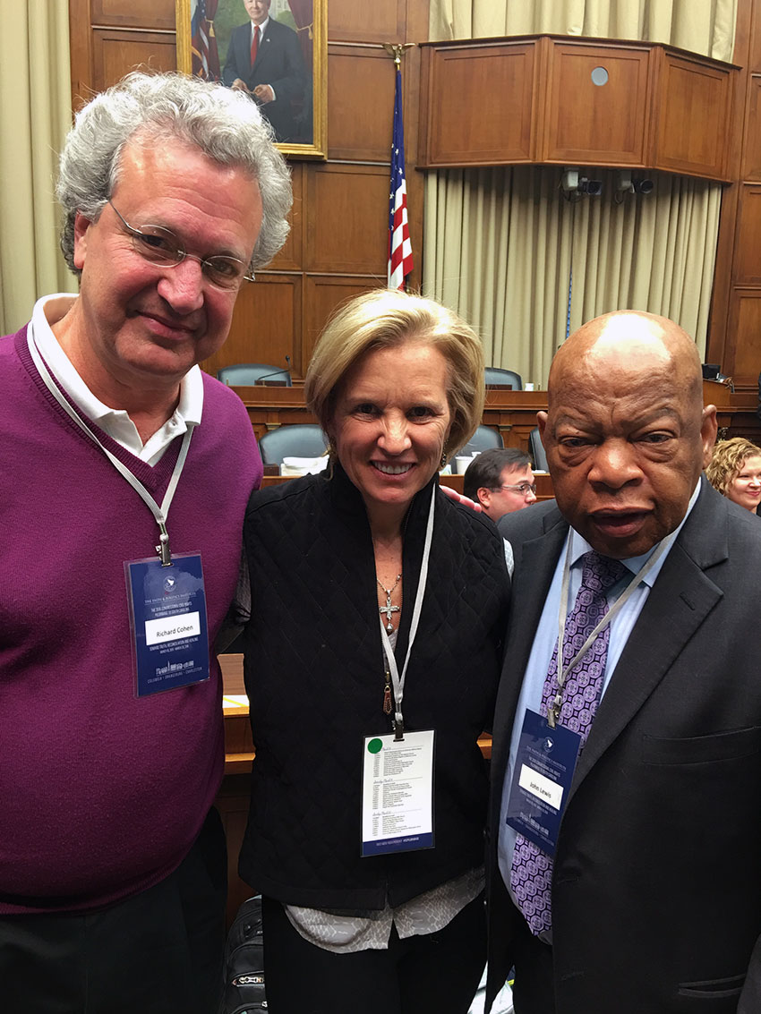 SPLC President Richard Cohen, RFK Human Rights President Kerry Kennedy, and Civil Rights Icon and Congressman John Lewis (D-GA)