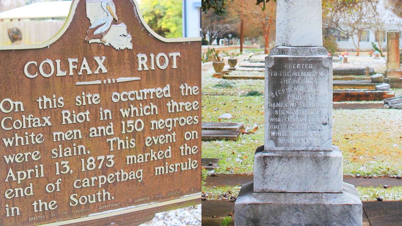 In a small Louisiana town, two monuments to white supremacy stand 