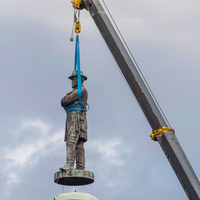 removal of a Confederate statue removal of a Confederate statue