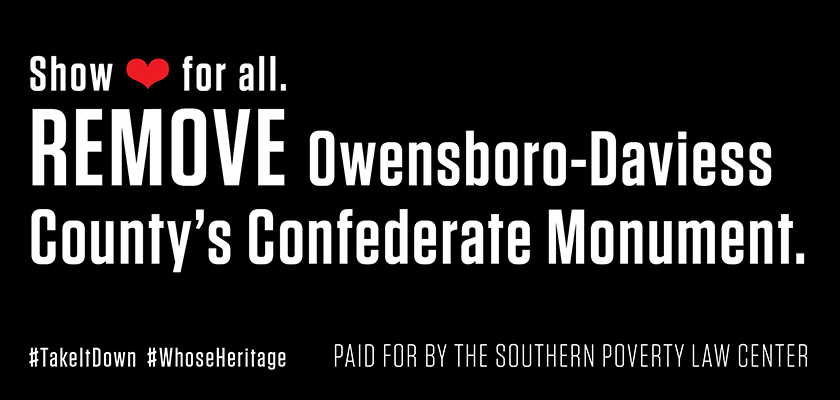REMOVE Owensboro-Daviess County's Confederate Monument