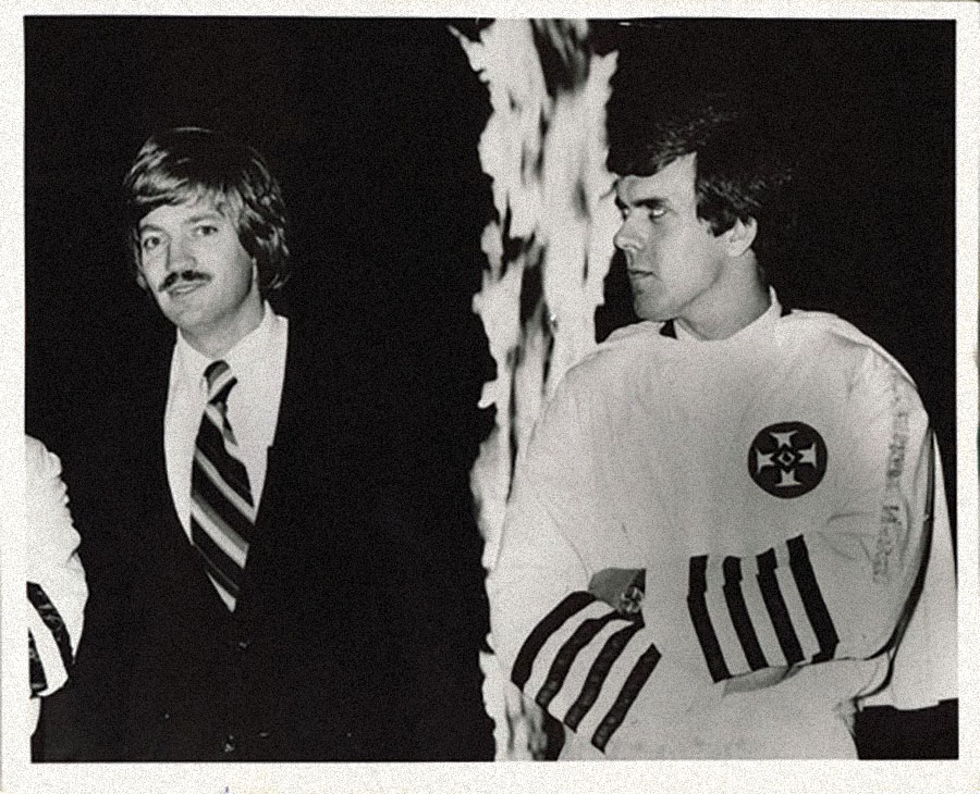 David Duke (left) "back in the day."