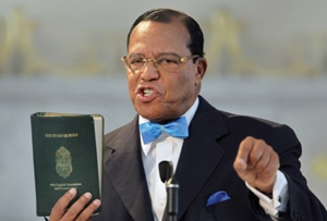 Louis Farrakhan with Quran