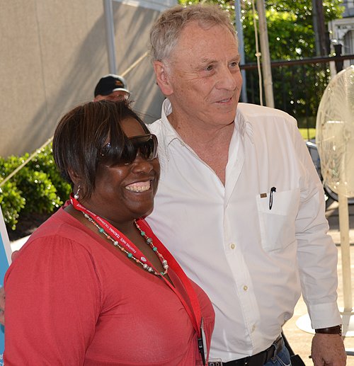 Morris Dees and supporter at SPLC's 40th Anniversary Celebration