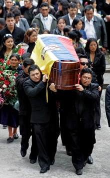 José Sucuzhañay funeral