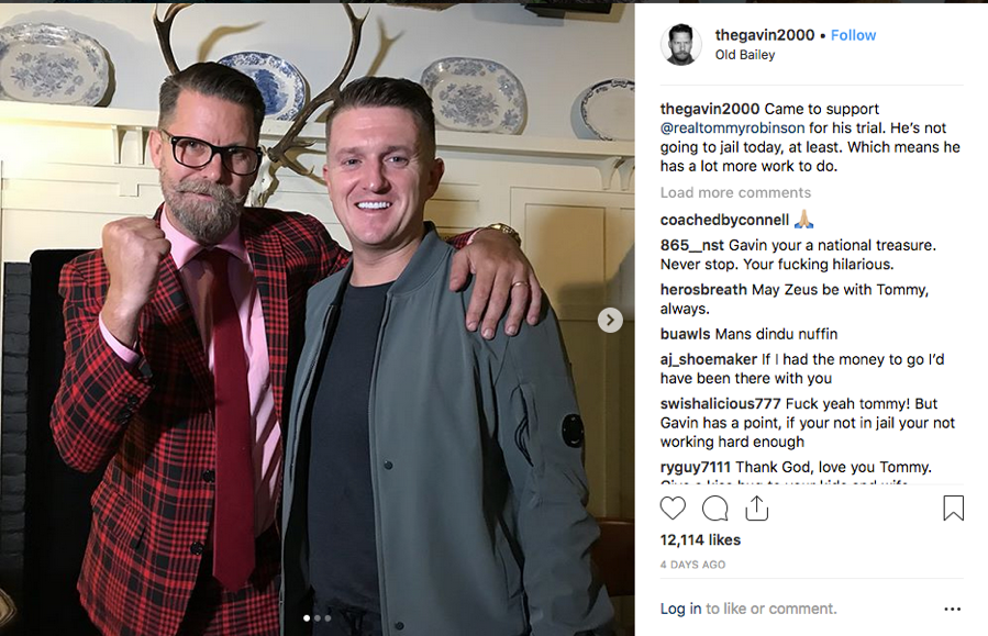 Gavin McInnes and Tommy Robinson