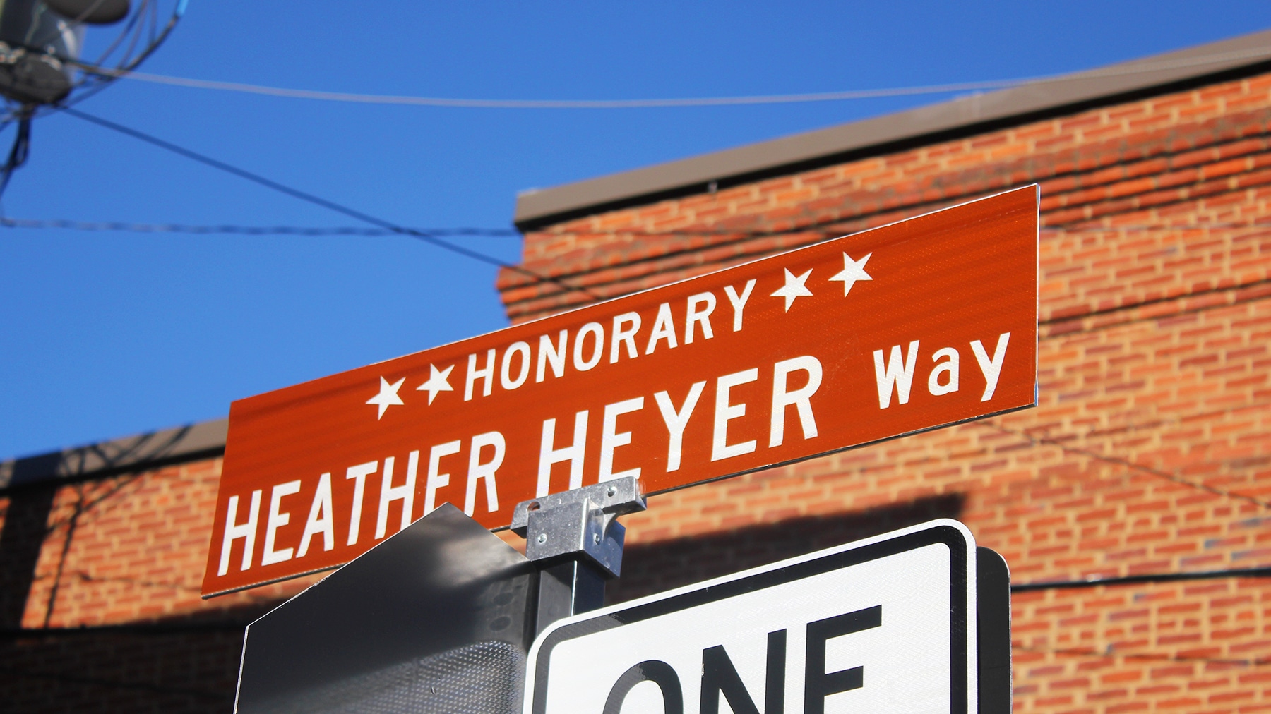 Brett Barrouquere/SPLC Staff Heather Heyer Way, Charlottesville, Virginia