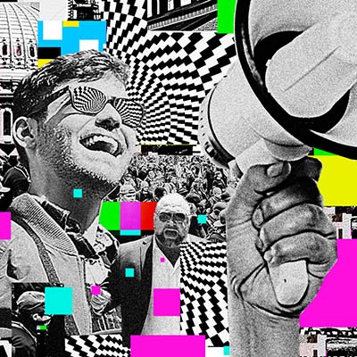 alex-jones-texts-nick-fuentes Illustration of Nick Fuentes, Alex Jones