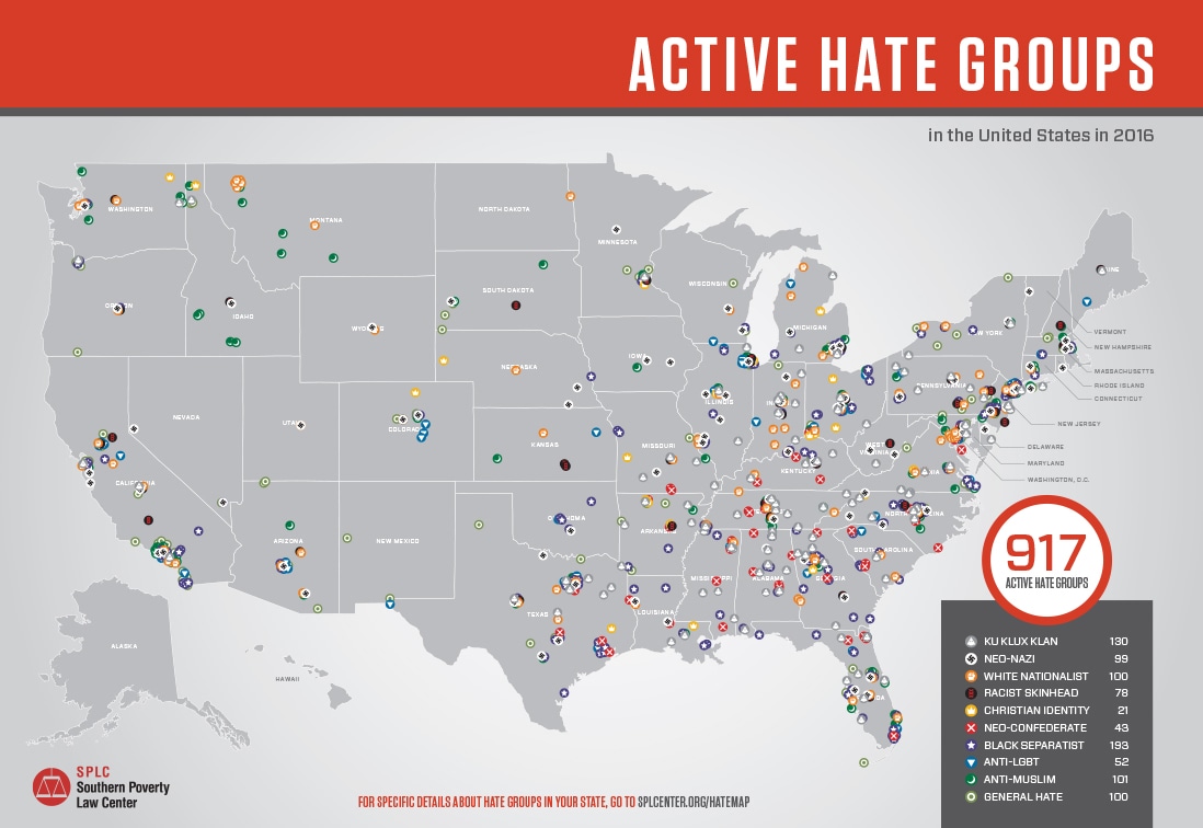 Hate Map Southern Poverty Law Center
