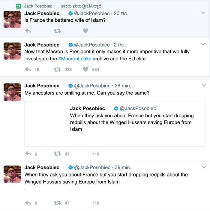 Posobiec tweets