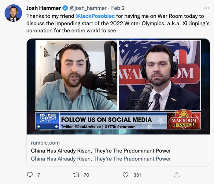 Hammer Posobiec tweet