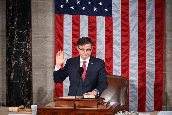 Mike Johnson takes oath