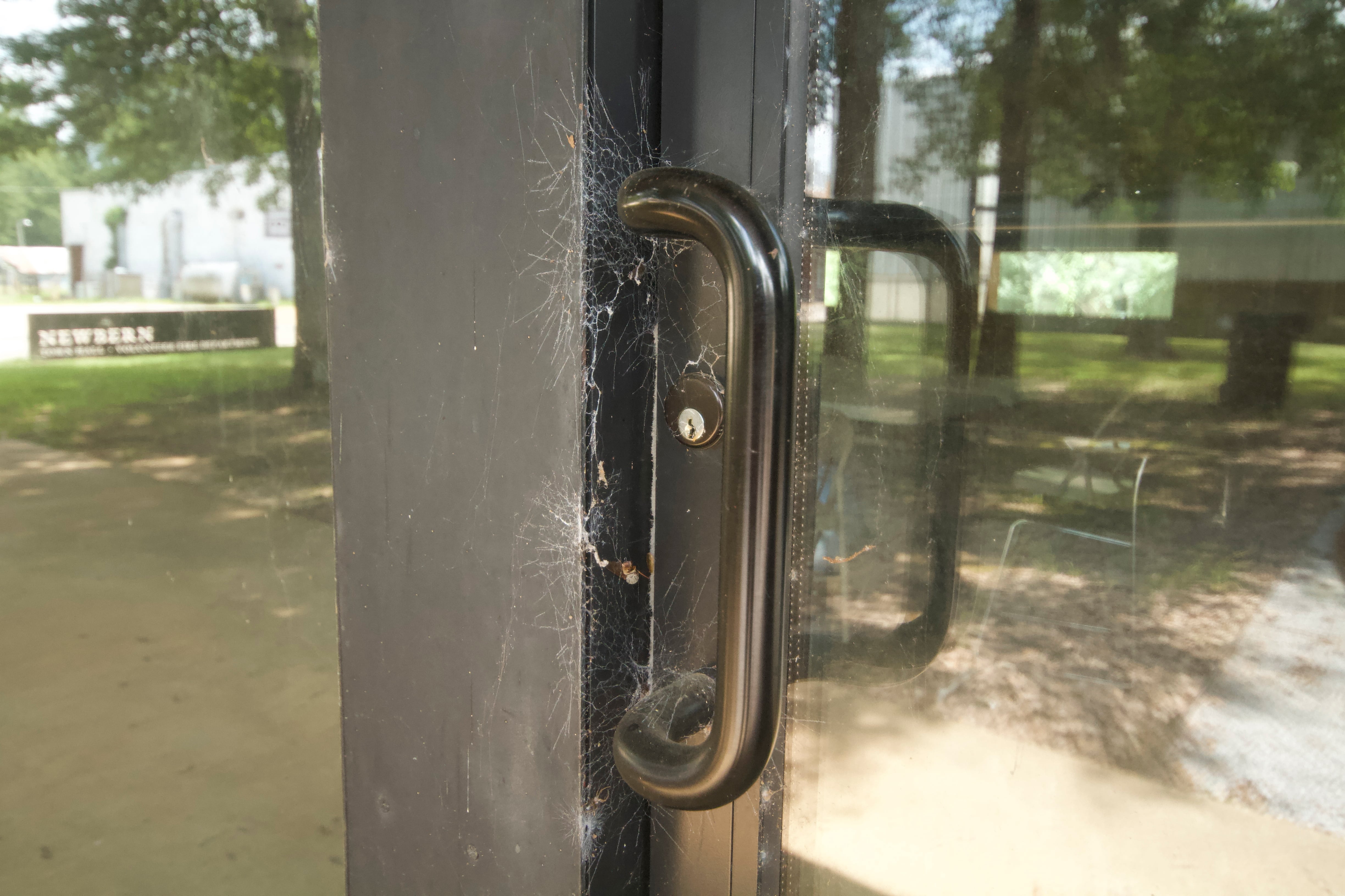 a locked door