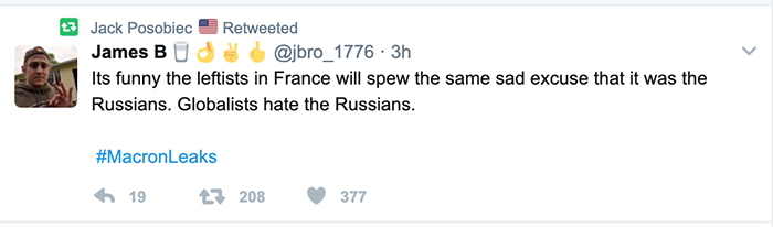 Posobiec retweet