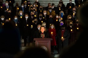 House Speaker Nancy Pelosi makes remarks