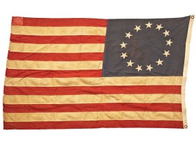 Early flag of the United States with 13 stars