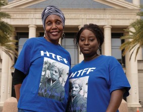 Two founders of the Harriet Tubman Freedom Fighters Corp.