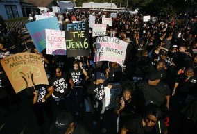 People in Louisiana protest arrest of six Black teenagers