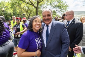 Margaret Huang and Martin Luther King III