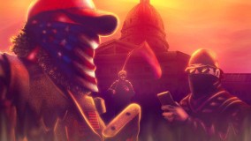 militias-year-in-hate Illustration of masked people at US Capitol
