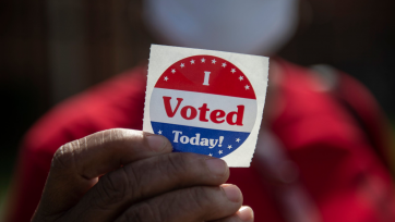 "I voted" sticker