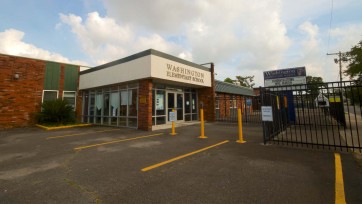 Exterior Washington Elementary School in Jefferson Parish, Louisiana