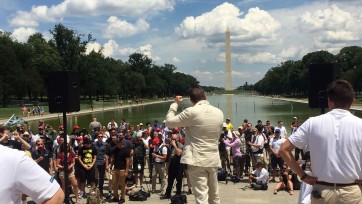 Richard Spencer at the Lincoln Memorial