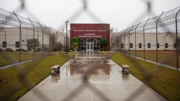Exterior of Stewart Detention Center in Lumpkin, Georgia