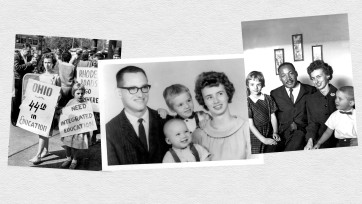 Photo collage of family of the Rev. Bruce Klunder