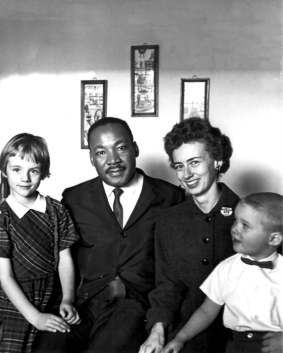 Klunder family with the Rev. Martin Luther King Jr.