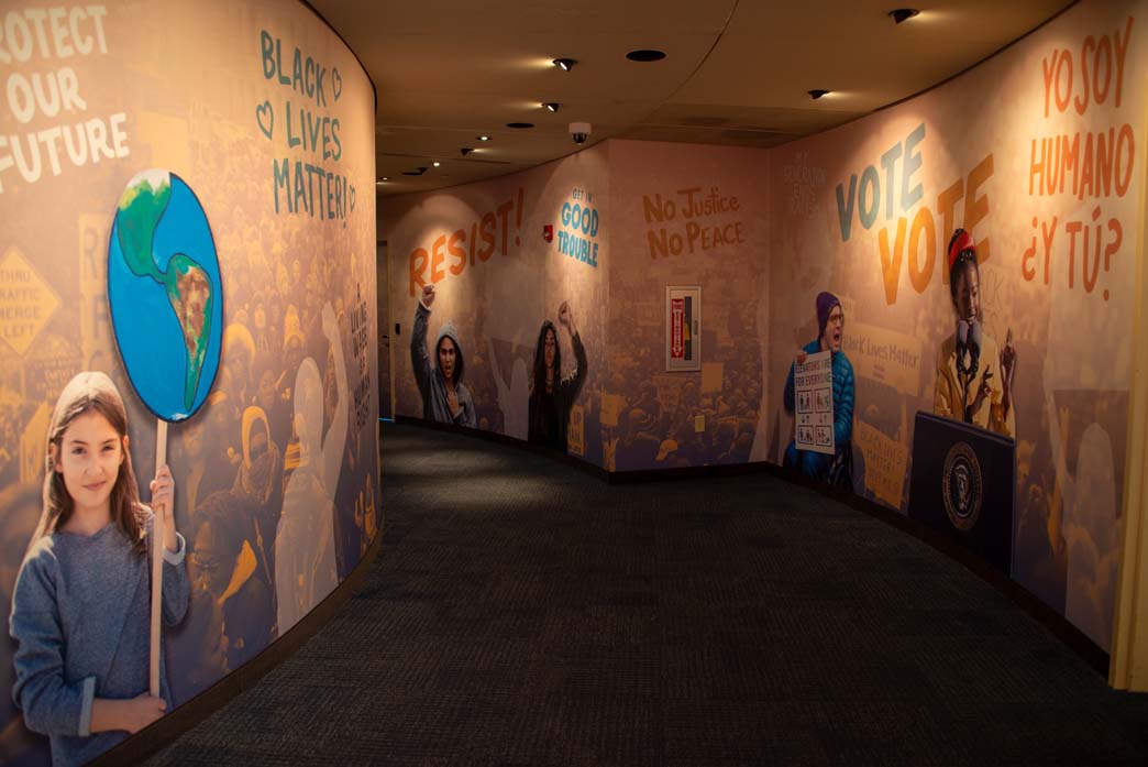 Murals at Civil Rights Memorial Center