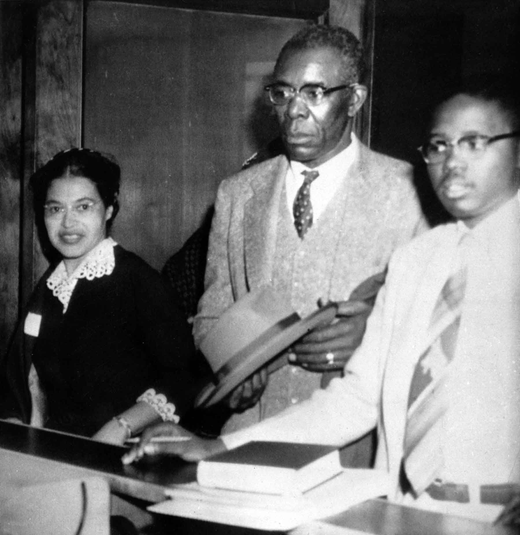 Rosa Parks, E.D. Nixon, and Fred Gray