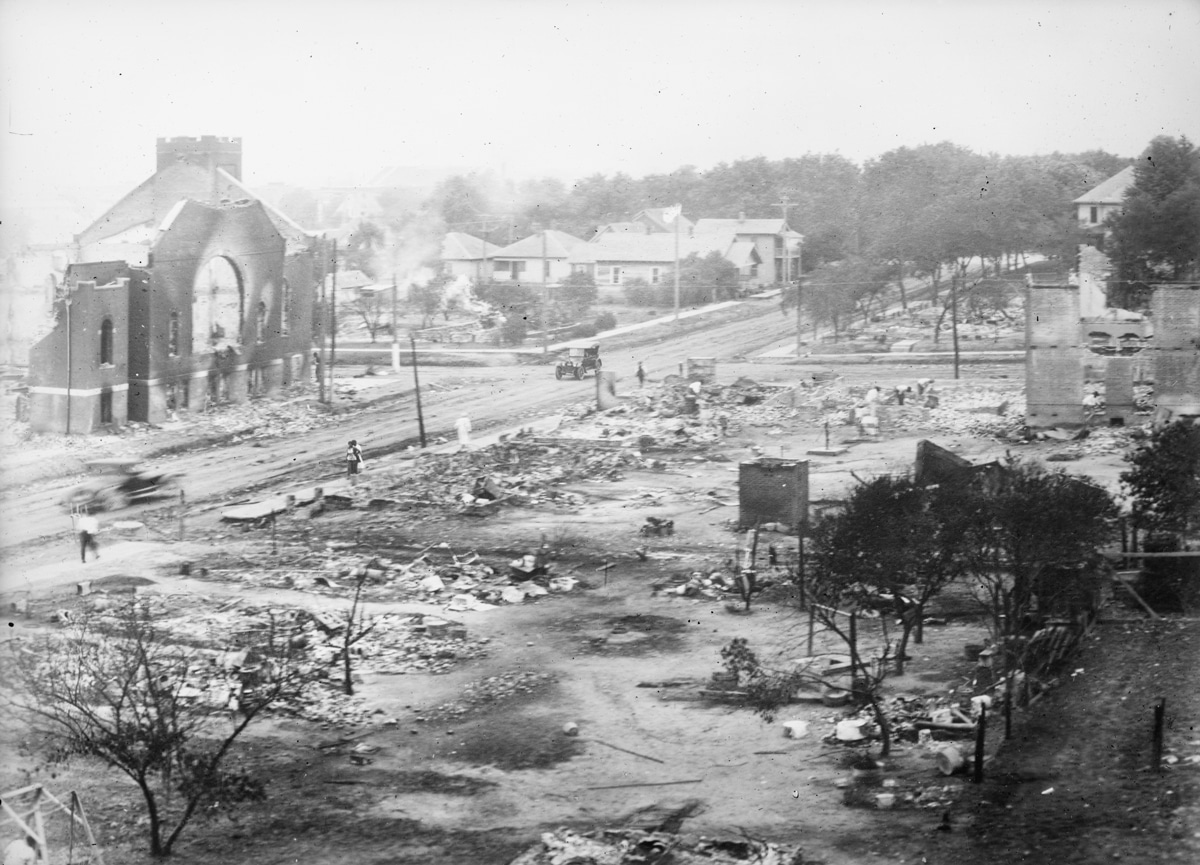 Burned homes, businesses and churches