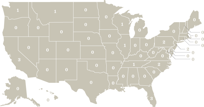 map of Racist Skinhead groups