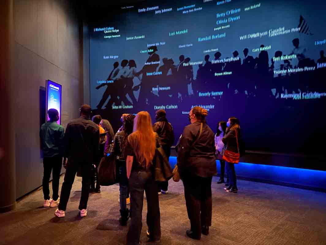Students tour Civil Rights Memorial Center