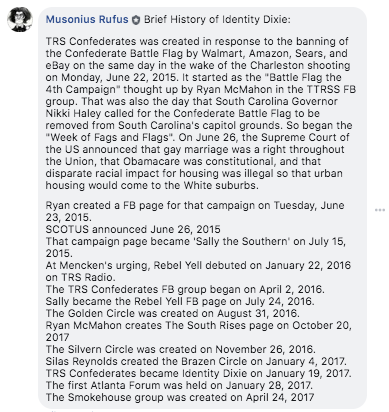 Brief History of Identity Dixie