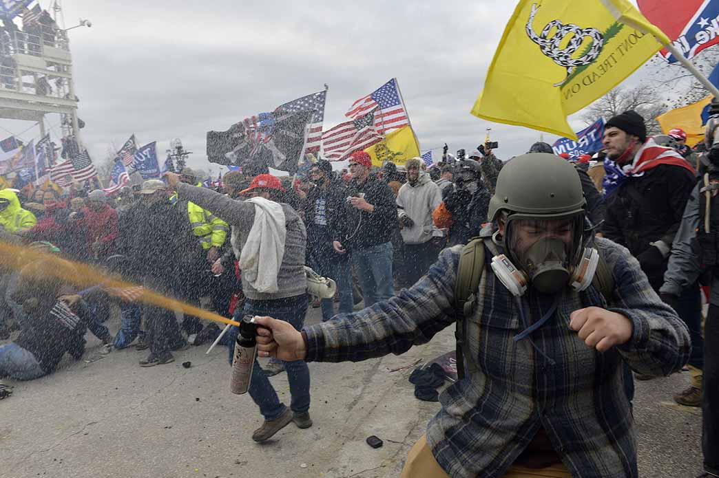 Trump supporters clash with police outside U.S. Capitol