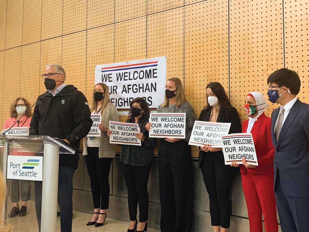 Press conference led by Washington Gov. Jay Inslee