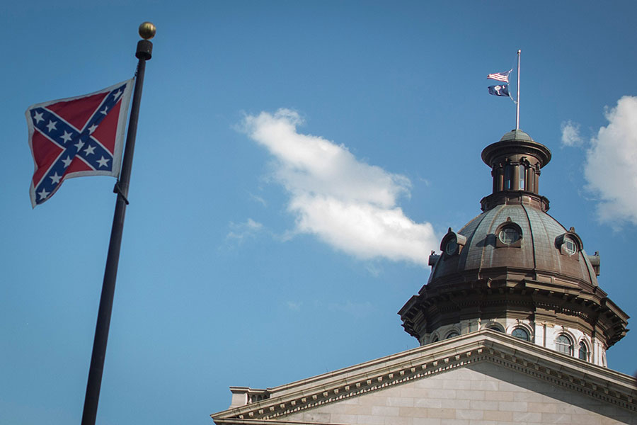 South Carolina removed this Confederate flag in July 2015.