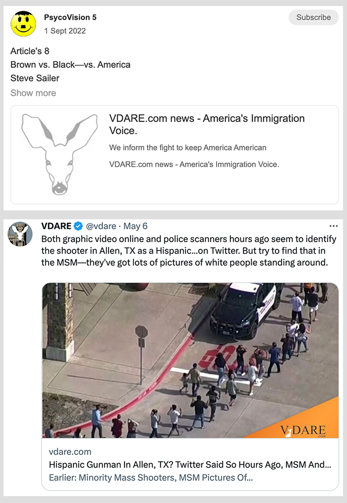 Garcia/VDARE posts