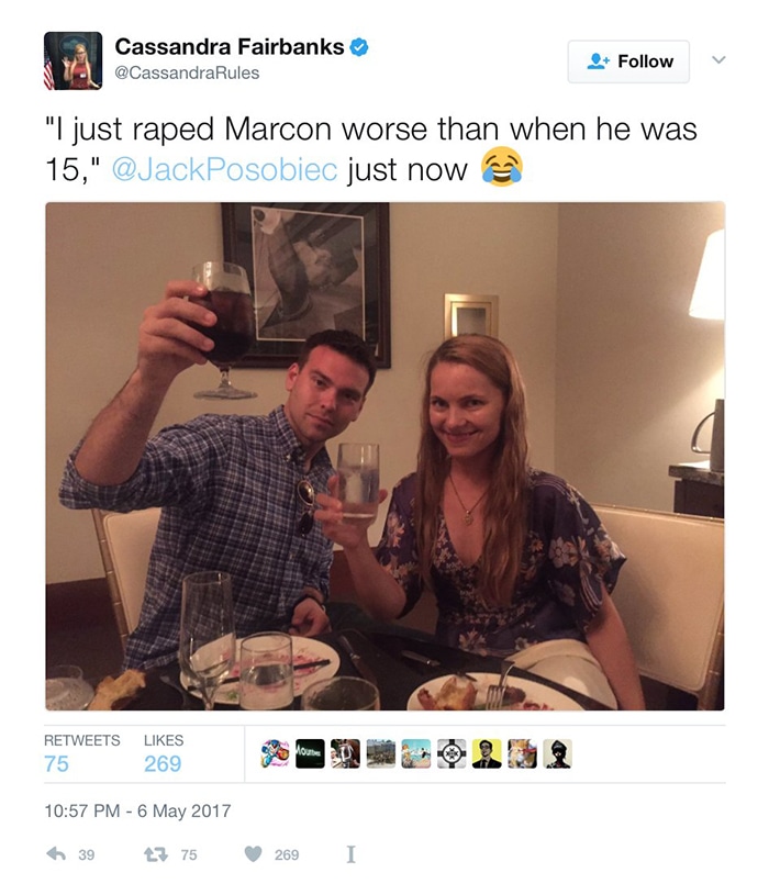 Cassandra Fairbanks tweet