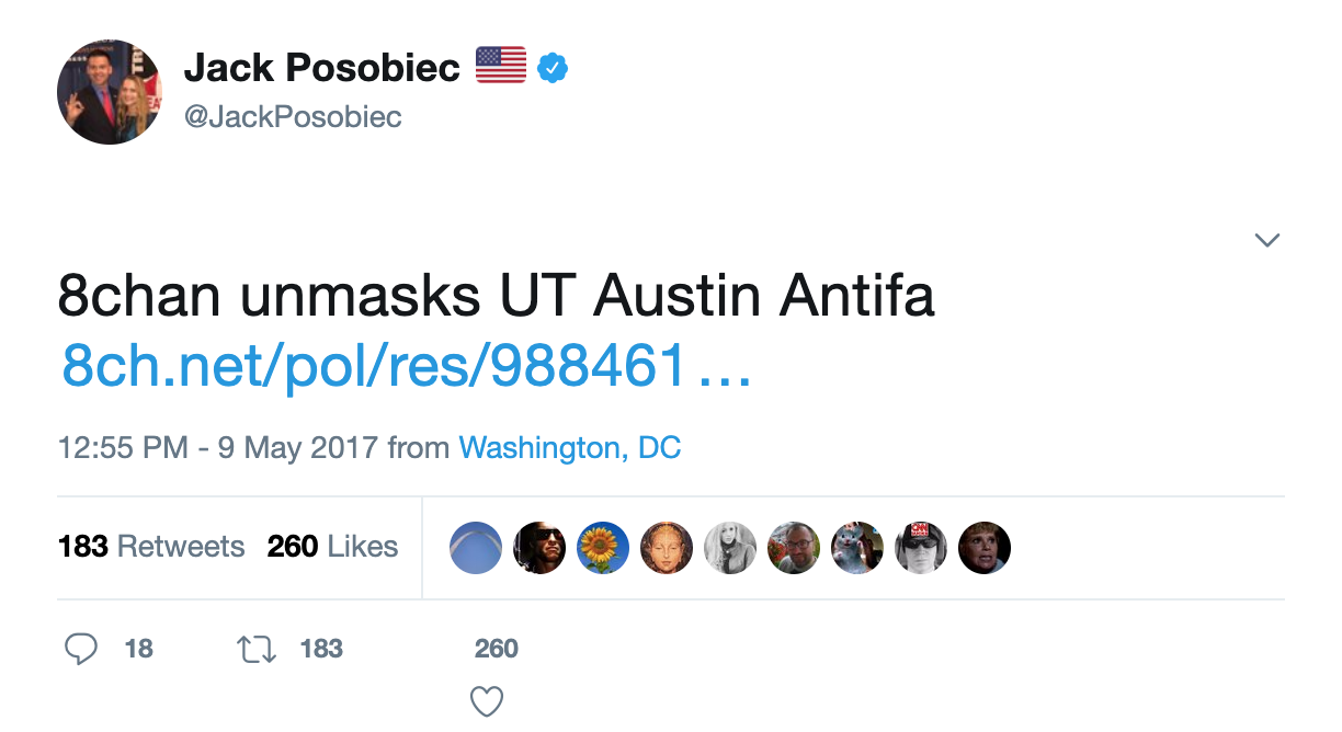 Posobiec tweet