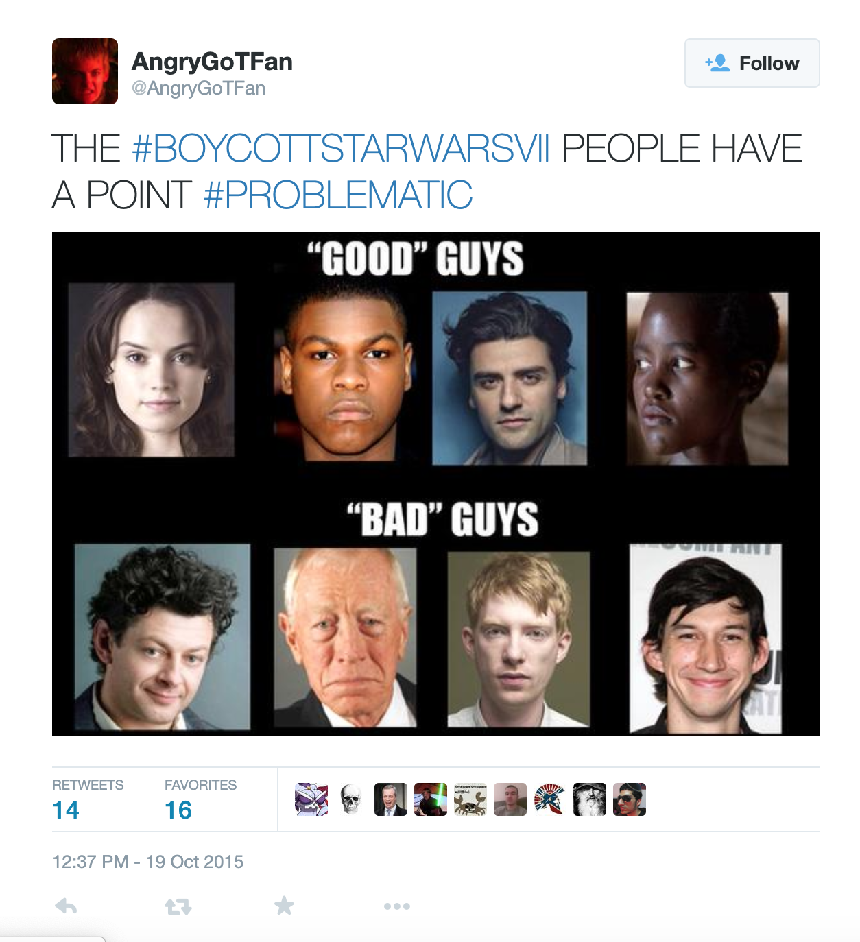 A tweet published Oct. 19, 2015