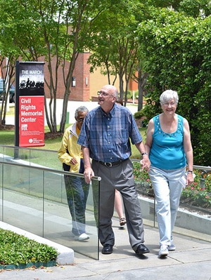 Freedom Rider Jim Zwerg and wife at the Civil Rights Memorial Center