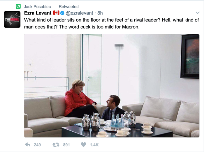Ezra Levant tweet