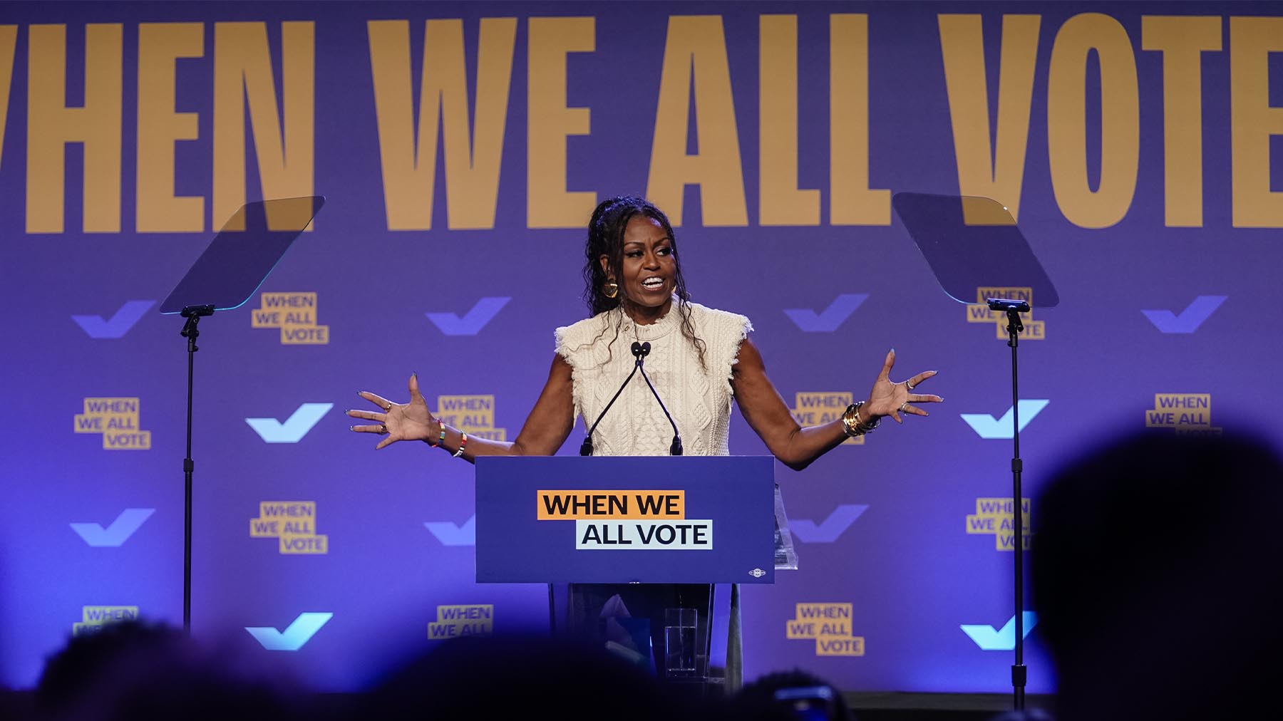 Michelle Obama headlines nonpartisan Georgia rally to turn out first-time voters