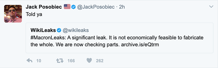 WikiLeaks tweet