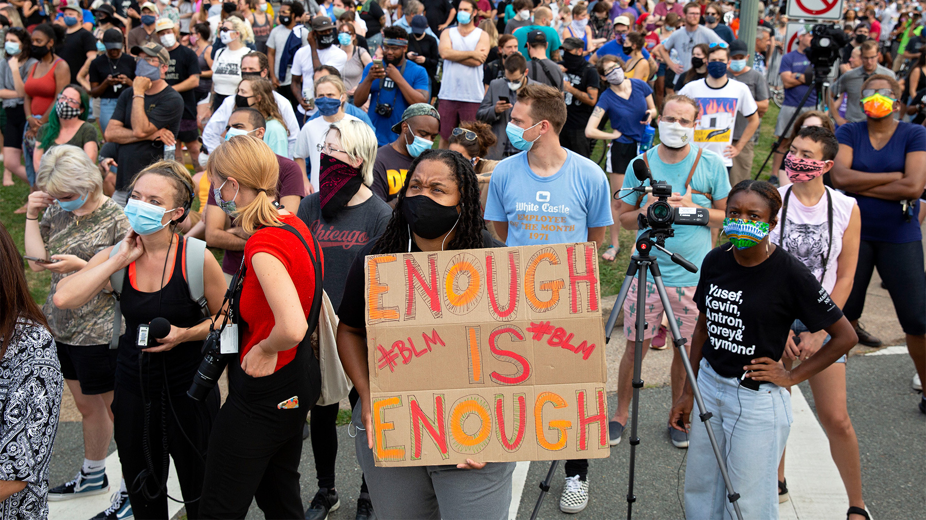 Enough is Enough sign.